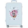 Disney Joumma Disney Minnie My Happy Place Valigia media blu 46 x 65 x 23 cm Rigido 2,62 kg Chiusura a combinazione laterale ABS 2,62 kg 56LExtensible, blu, Taglia unica, Valigia media