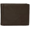 ADEPT joumma bags,s.l. Adept Alan Portafoglio Orizzontale con Portafoglio Marrone 11x8x1 cm Pelle, marrone, Portafoglio orizzontale con portafoglio