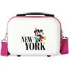 Disney Topolino e Minnie viaggio a New York Beauty Case Adattabile Bianco 29x21x15 cm ABS rigido 9.14L 0.6 kg