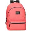 Pepe Jeans Aris Zaino per laptop doppio scomparto portatile 15,6 pollici 31 x 44 x 17,5 cm Zaino scuola poliestere by Joumma Bags, Corallo, Zainet