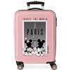 Disney Topolino e Minnie Travel the World Paris Nude valigia cabina 38x55x20 cm ABS rigido Chiusura laterale a combinazione 34L 2 kg 4 doppie ruote bagaglio a mano