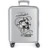 Disney 100 Mickey Steamboad Valigia cabina grigia 40x55x20 cm ABS rigido Lucchetto TSA integrato 38.4L 2 kg 4 doppie ruote bagaglio a mano