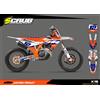 Scrub Designz Kit adesivi decalcomanie grafiche KTM 2023 2024 SX SX-F XC XC-F | Numero gara...