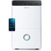 Pro Breeze Deumidificatore Casa Muffa 30L/giorno, display digitale dell'umidità, Drenaggio continuo, Timer 24 ore, Funzione di sbrinamento automatico - Ideale per umidità e condensa