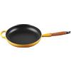 LE CREUSET Padella Evolution con manico in legno in ghisa vetrificata, Ø 28 cm, Nectar, 20258286720422