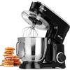 MPM MRK-19 Frullatore Impastatrice Pasticceria Professionale Robot Cucina Orbitale 2200W Max. 6,5L Ciotola in Acciaio Inox, 6 Velocità + Funzione Impulso, Sistema Planetario, Coperchio, 3 Accessori
