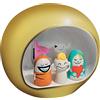 Alessi AMGI10 GD - Presepe di Design con Riproduzione della Grotta e Statuine in Porcellana Decorate a Mano, Oro, 5 pezzi