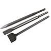 WERHE® Set di scalpelli SDS Plus 600 mm scalpello a punta a 3 pezzi da 25, 50 mm, punta a scalpello