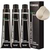 FemMas - Tintura per capelli biondo chiaro cenere 10.1 3x, crema colorante professionale con olio di argan, cheratina e ceramidi, colorazione permanente o tintura, per risultati brillanti e durevoli