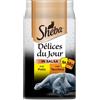 Sheba Délice Du Jour Cibo Umido per Gatti con Pollo e Tacchino in Salsa, 12 Confezioni da 6 Bustine x 50 g ognuna: Totale 72 bustine, 3600 g