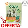 Oasy Dog Adult Straccetti in Salsa con Salmone e Patate - Bustina Da 100 Gr - CONFEZIONE RISPARMIO