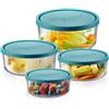 Bormioli Rocco Frigoverre Classic Contenitore Per Alimenti - Set 4 Pz