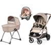 Peg Perego - Trio Veloce Belvedere Con Seggiolino Auto Primo Viaggio SLK R129 Blue Shine
