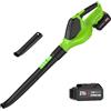 Carziyer Soffiatore Aspiratore a batteria da 21 V, Aspirafoglie a Batteria 3000 W, soffiatore parkside a 5 marce, spazzaneve per la cura del prato,aspiratore soffiatore elettrico