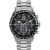 Breil Orologio UOMO TYLER quadrante MONO-COLORE NERO movimento CRONOGRAFO QUARZO e BRACCIALE ACCIAIO ARGENTO TW2057