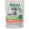 Oasy Gatto Bocconcini In Salsa Adulto Sterilizzato Salmone 85 Gr