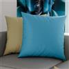 PETTI Artigiani Italiani - Coppia di Federe Cuscino 60x60 cm in Microfibra, Cuscini Arredo Camera da Letto, Divano, Set 2 Fodere Copricuscino, Federa Double Face Tortora Celeste