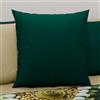 PETTI Artigiani Italiani - Coppia di Federe Cuscino 60x60 cm in Microfibra, Cuscini Arredo Camera da Letto, Divano, Set 2 Fodere Copricuscino, Federa Double Face Tortora Verde