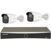 HikVision Kit Videosorveglianza 8 MP composto da 2 telecamere 8 MP, 1 NVR 4 canali - HikVision