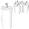 ECENCE Tappi paracolpi d'arresto per tapparelle, Set da 8 di 40mm incl. viti - Tappi d'arresto - Protezione completa delle tapparelle avvolgibili, Bianco