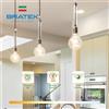 Bratek Lampadina LED E27 8W Globo Filamento Vintage | Stile, Risparmio Energetico, Lunga Durata e Luce Brillante Luce Fredda