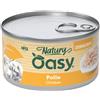 OASY 85 gr Oasy Natury Sfilaccetti di Carne in Brodo di Cottura Alimento Completo Cibo Umido per Gatti Adulti Gusto Pollo