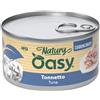OASY 85 gr Oasy Natury Sfilaccetti di Pesce in Brodo di Cottura Alimento Completo Cibo Umido per Gatti Adulti Gusto Tonnetto