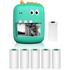 Matybobe Mini stampante termica multifunzione portatile Sticker Maker Instant Photo Stampa senza inchiostro Supporto BT Connessione per smartphone con 1 rotolo di carta 57 mm + 5 rotoli di carta autoadesivi