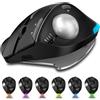 TKMARS Mouse Verticale Wireless, Mouse Ergonomico Bluetooth Da Ufficio, Trackball RGB Ergonomico Programmabile Wireless per Dispositivi Multipli 2.4G