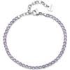 Brosway Bracciale Tennis Donna In Acciaio E Cubic Zirconia Verde, Stella Portafortuna, Collezione Desideri