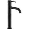 JACUZZI RUBINETTERIA Rubinetto per lavabo getto laminare cristallino Cloud nero spazzolato opaco JACUZZI RUBINETTERIA