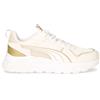 PUMA Trinity 2 Sneaker In Ecopelle E Tessuto Bianco Oro - Donna - Bianco Oro