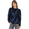 Cecil 3016910 Maglione Fantasia, Blu Scuro Urbano, XS Donna