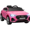 HOMCOM Macchina Elettrica per Bambini 12V con Telecomando, Velocità 3-8km/h, Luci e Musica, Età 3-5 Anni, Rosa | Aosom Italy