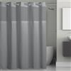 Hookless Ideal Textiles - Tenda da doccia in microfibra, 180 x 188 cm, colore: Grigio ghiaccio