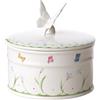 Villeroy & Boch - Colourful Spring Scatola Grande 17,5 cm Verde, Lavabile in Lavastoviglie, Scatola di Biscotti, Biscottiera, Scatoline Biscotti, Pasqua Decorazioni, Porcellana Premium