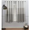Exclusive Home Curtains Chateau - Tende in seta sintetica con occhielli, 137,2 x 160 cm, colore: Grigio tortora