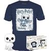 Funko Pop! & Tee: Harry Potter - Hedwig - Small - (S) - T-Shirt, Maglietta Vestiti a Maniche Corte con Figura in Vinile da Collezione - Idea Regalo Giocattoli per gli Adulti Uomini e Donne