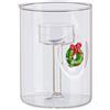 Bizzotto Portacandela Lavish con Ghirlanda di Natale H 12 Cm D 9 Cm con Scatola Regalo