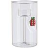 Bizzotto Portacandela Lavish con Regalo di Natale H 15 Cm D 9 Cm con Scatola Regalo
