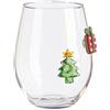 Bizzotto Bicchiere Lavish Regalo ed Albero di Natale H 12 Cm D 9,2 Cm Vetro con Scatola Regalo