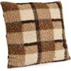 Bizzotto Cuscino di Natale Laurence Quadri 45 x 45 Cm Marrone
