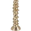 Bizzotto Portacandela di Natale Sheeny to H 18 Cm D 6,5 Cm Gold