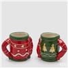 EDG Enzo De Gasperi Tazza Maglione di Natale Ass. H 12 Cm D 15,5 Cm Green Red 1 Pz