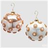 EDG Enzo De Gasperi Addobbo Palla Natale con Perle e Strass Ass. D 13 Cm White Pink 1 Pz