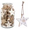 Bizzotto Pendaglio Natale Clara Stella D 8 Cm Bianco Oro
