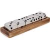 Bizzotto Decorazione Dadi Fortune Argento 21 x 5,5 Cm