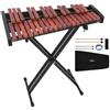 VEVOR Glockenspiel Diatonico Xilofono, 32 Note, Strumento a Percussione Professionale in Legno, con Supporto Regolabile in Altezza 4 Bacchette, Borsa per Trasporto, per Insegnamento Musicale