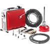 VEVOR Macchina Sturatubi Elettrica per Scarico di Tubi Portatile, 390 W, 1400 giri/min, con Cavo a Molla in Acciaio, Pulitrice per Tubi di Scarico con 6 Taglierine Diametro 50-110 mm