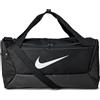 Nike Brasilia, Borse Sportive Unisex Adulto, Black/Black/White, Taglia unica